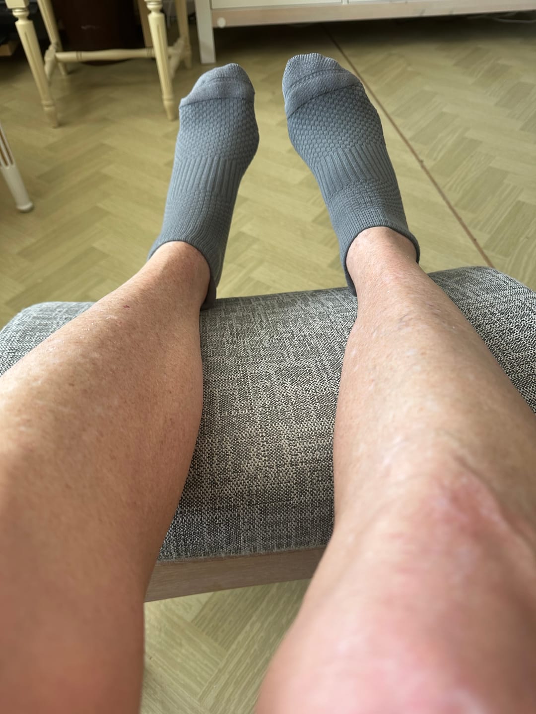 Customer photo review of Ankelstrumpor i bambu med mild kompression