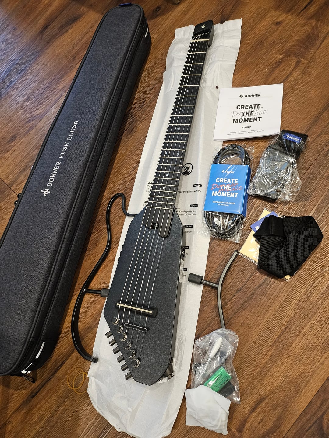Customer photo review of Donner HUSH™ C Nylon Acoustic-Electric Guitar