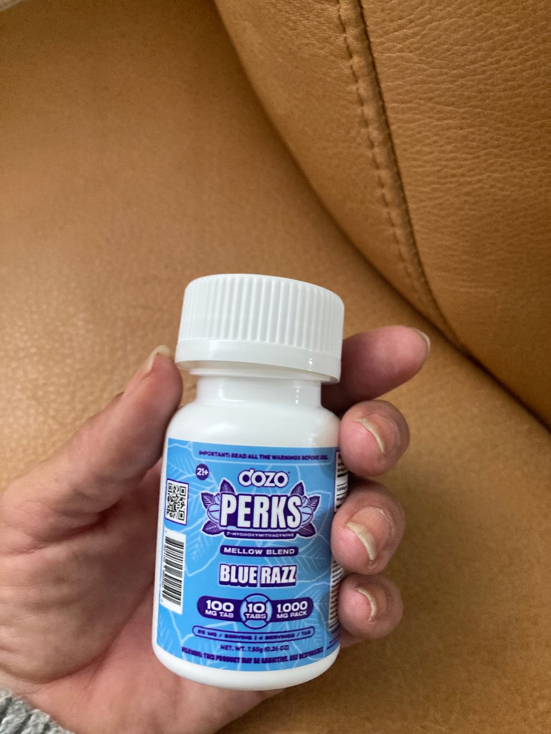 Customer photo review of 10ct 100mg Dozo PERKS 7-OH | 1,000 mg Jar