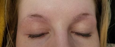 Customer photo review of Eyebrow Growth Serum