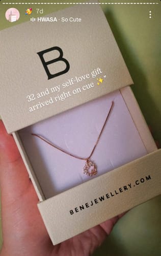 Customer photo review of Zoe Garden Necklace