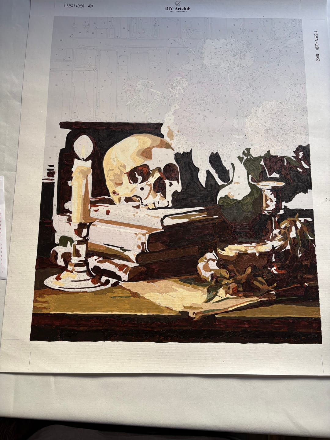 Customer photo review of Vintage Library | Paint by Number
