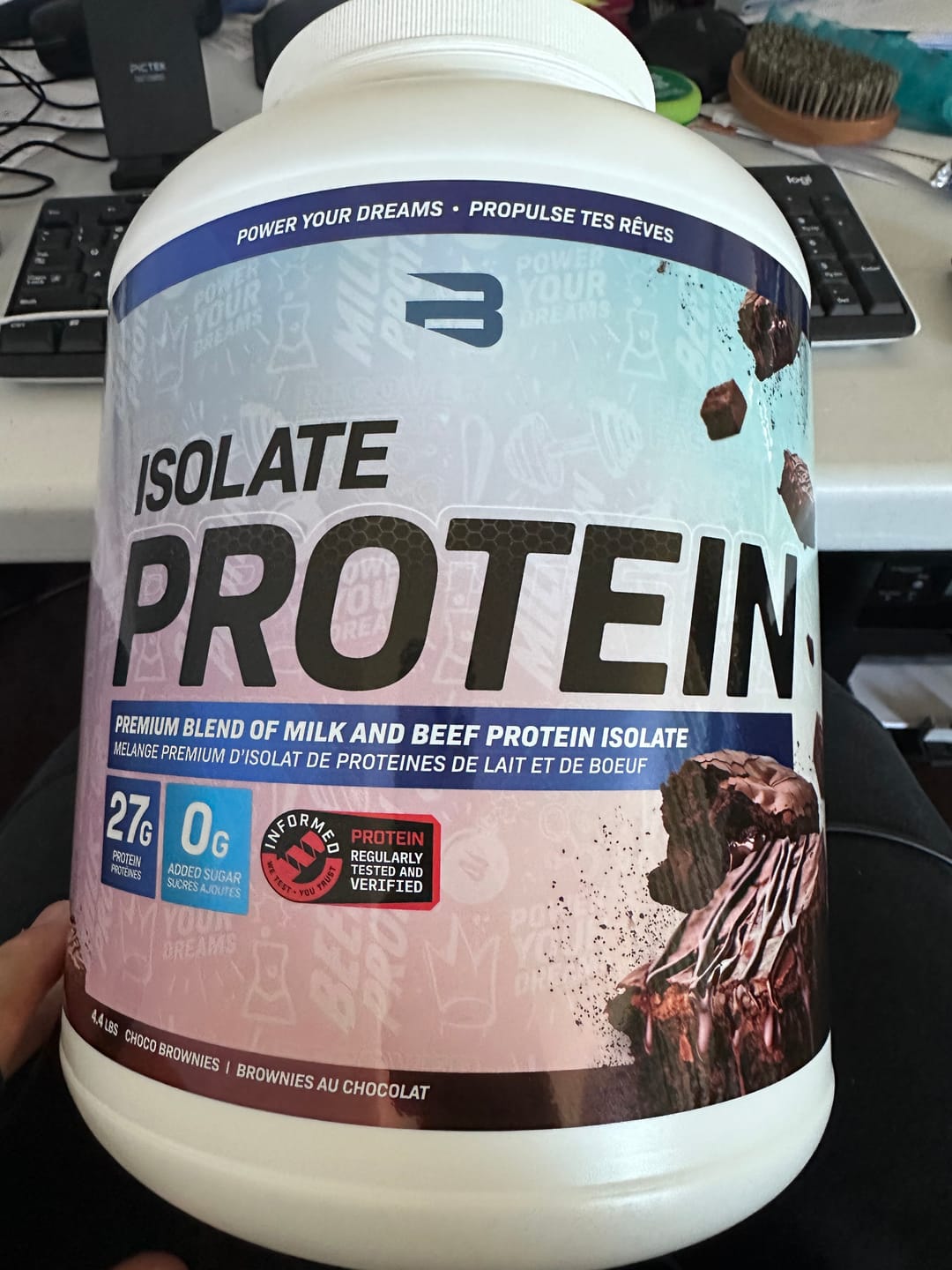 Customer photo review of Isolate Protein