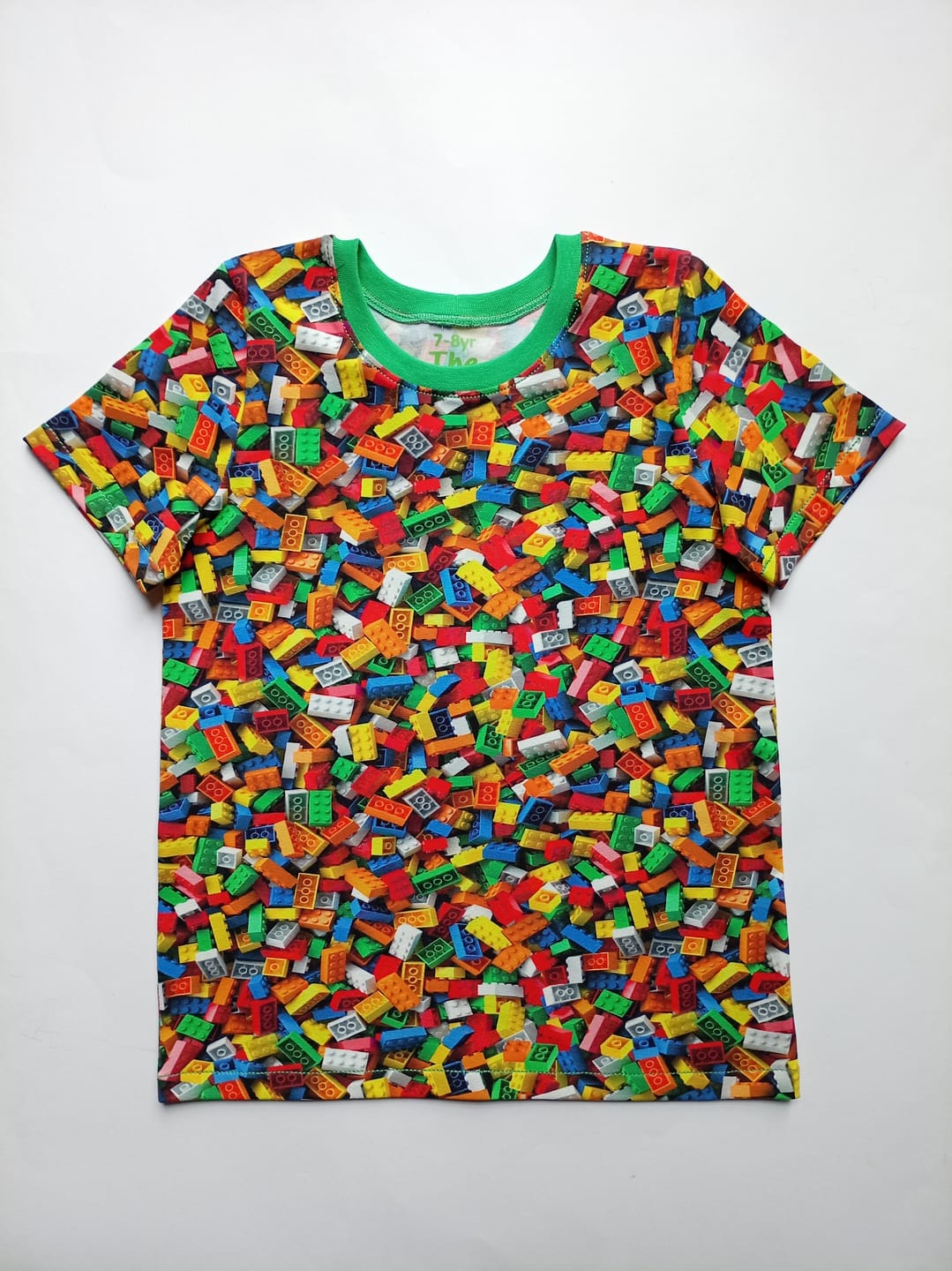 Customer photo review of Lego Blocks Cotton Jersey Fabric