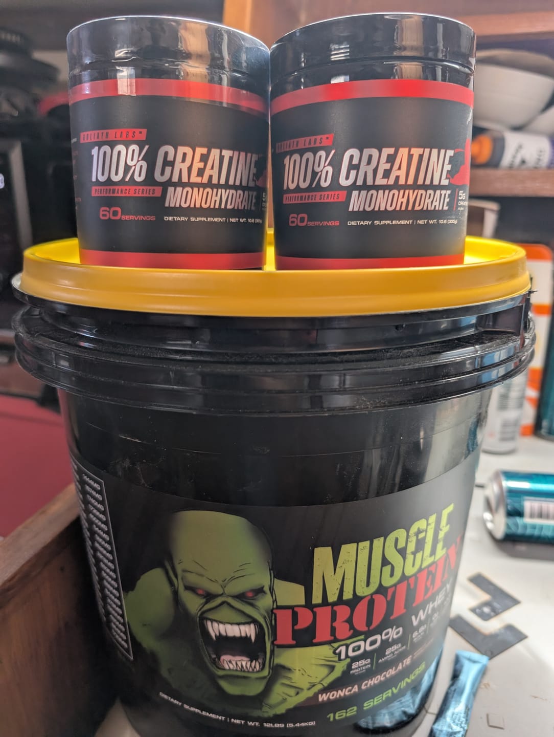 Customer photo review of Muscle Protein & 100% Creatine