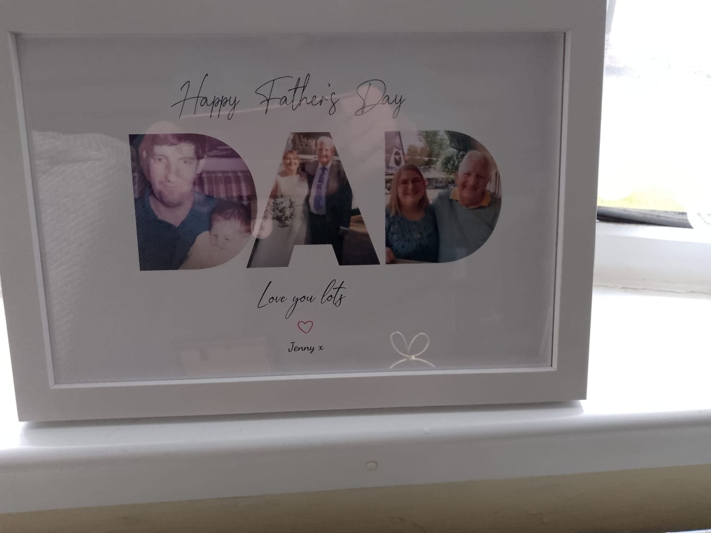Customer photo review of Happy Dad's Day - Personalized poster
