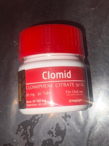 Customer photo review of CLOMID | Clomifeno Citrato 50mg 50 tabs
