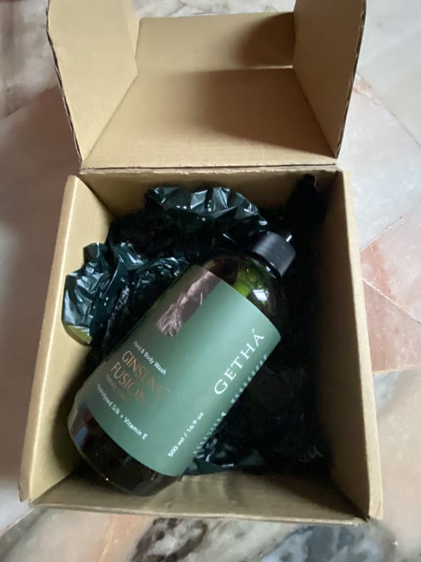 Customer photo review of Getha Premium Botanical Body Wash 500ml