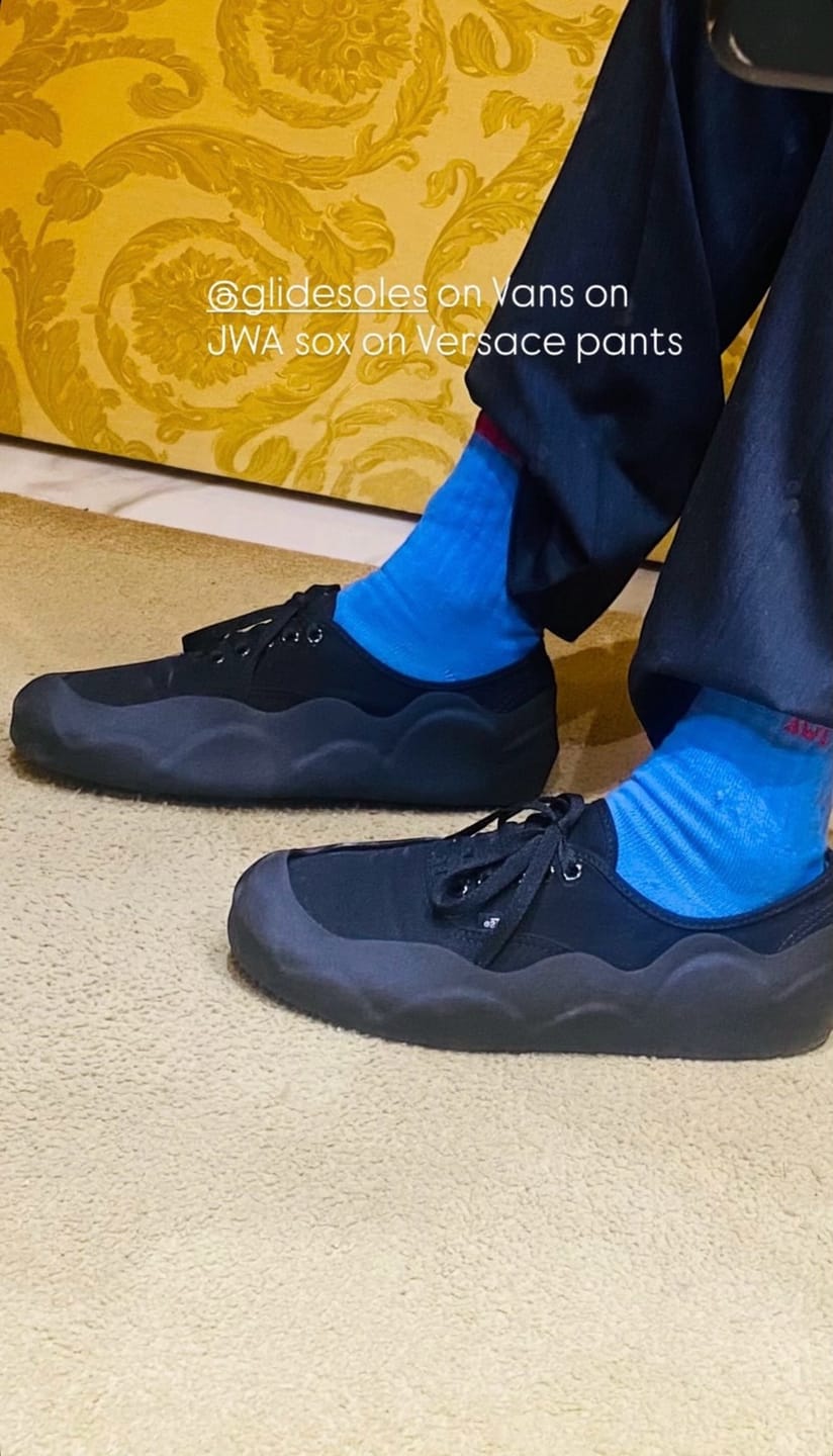 Customer photo review of GLIDE SOLES MATTE BLACK