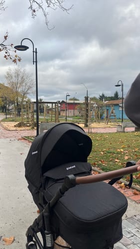Customer photo review of Coche Cuna Travel System Quest LX Negro