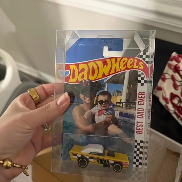 Customer photo review of Personalized Lover's Toy Dream Car Dad's Toy Dream Car Packaging Best Gift for Dad,Husband,Boyfriend