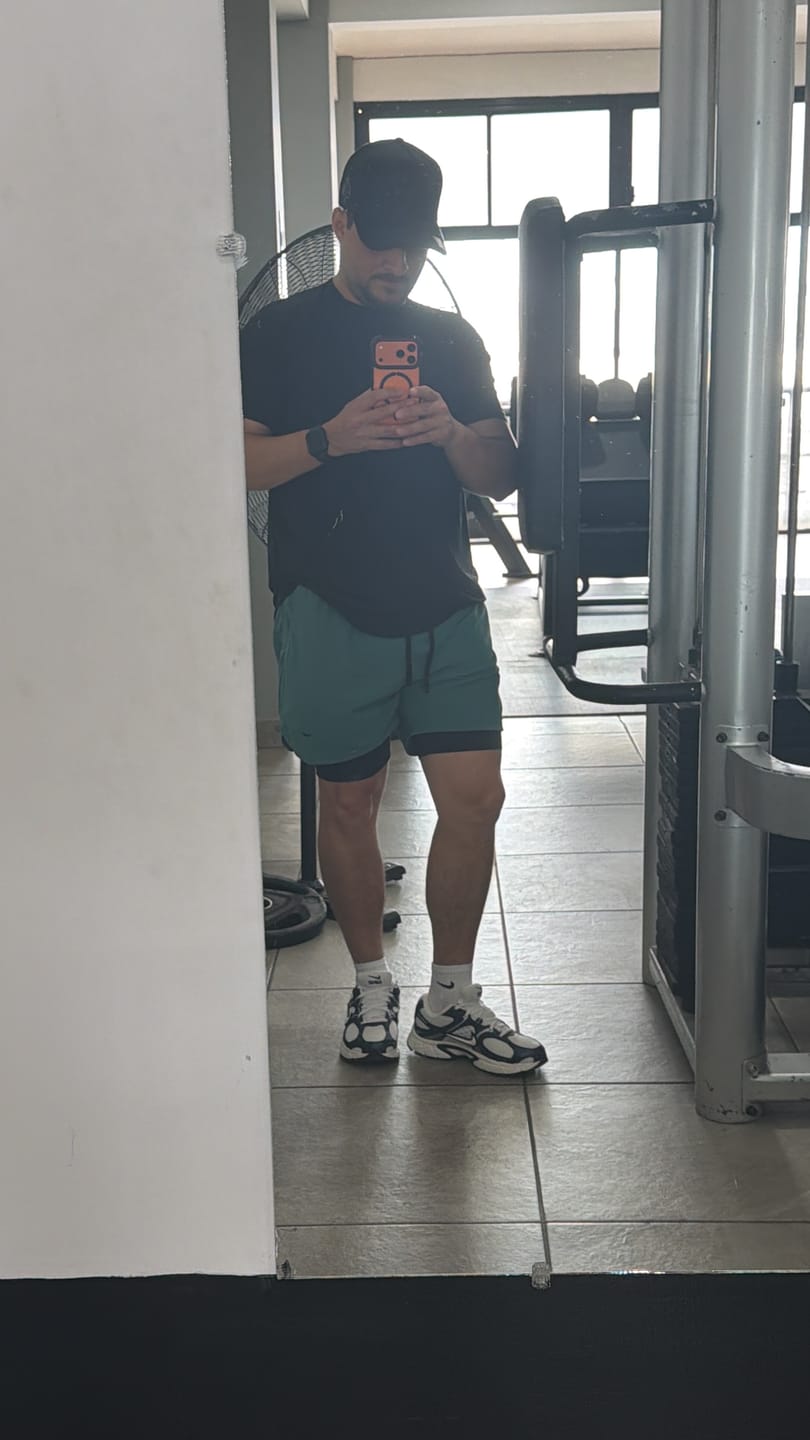 Customer photo review of Core-Vent High Cuff Training Jogger - Light Blue