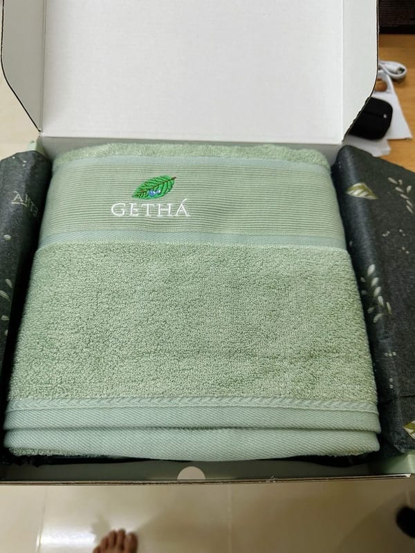 Customer photo review of Bamboo Bath Towel