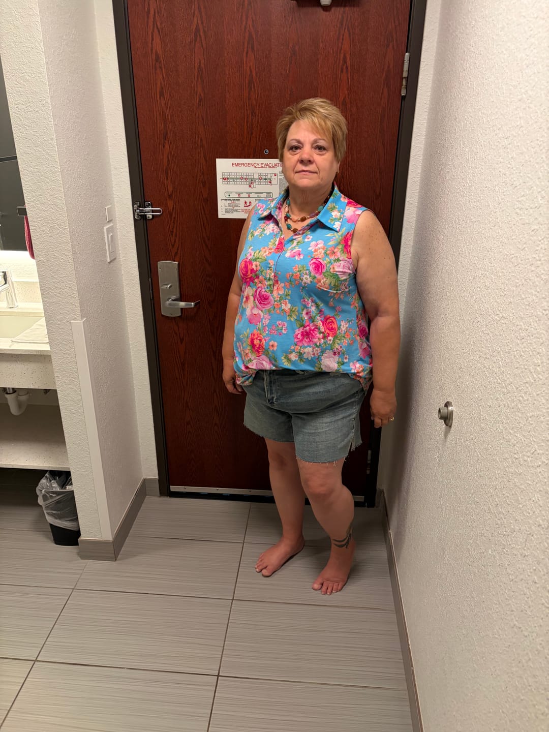 Customer photo review of Judy Blue Vintage Wash Shorts with Side Slit