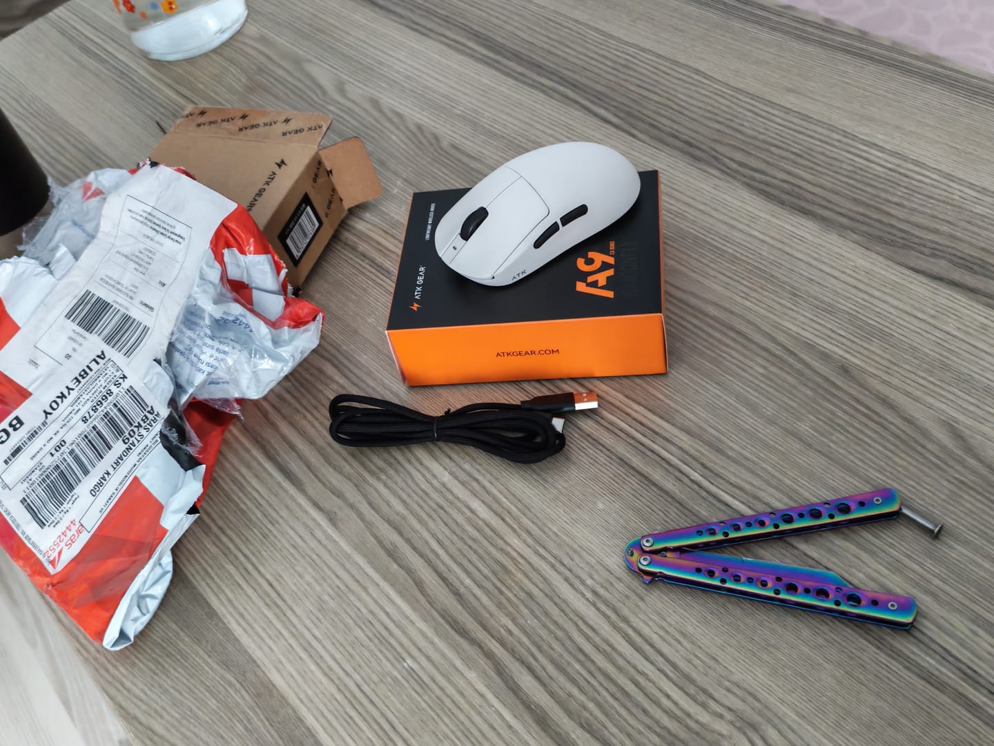 Customer photo review of ATK Dragonfly A9 Wireless Mouse