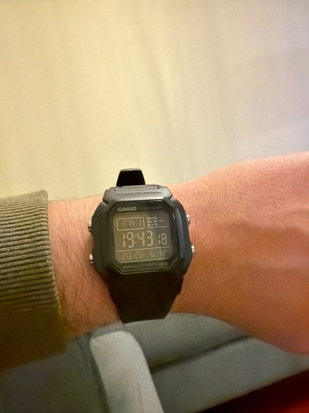 Customer photo review of Reloj Casio Vintage W-800H-1BV Negro Pantalla Negativa