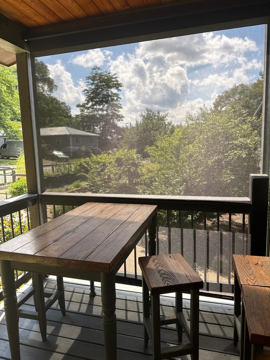 Customer photo review of SmartWings Motorized Outdoor Shades 1%/3%/5% Openness
