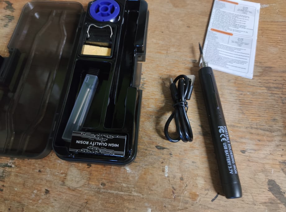 Customer photo review of Wireless Soldering Iron Set