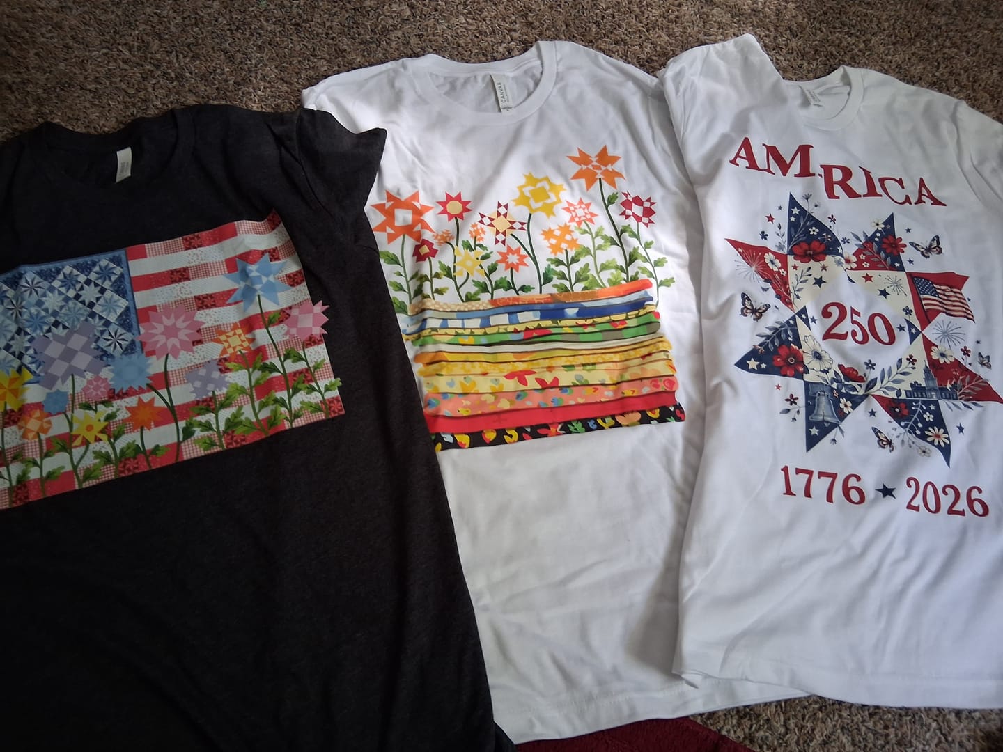 Customer photo review of Stars, Stripes & Stitches T-shirt