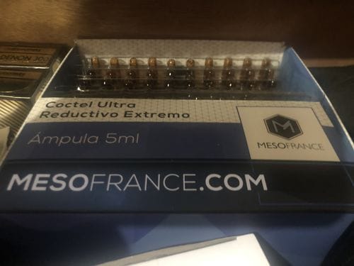 Customer photo review of COCTEL ULTRA REDUCTIVO EXTREMO | Mesoterapia