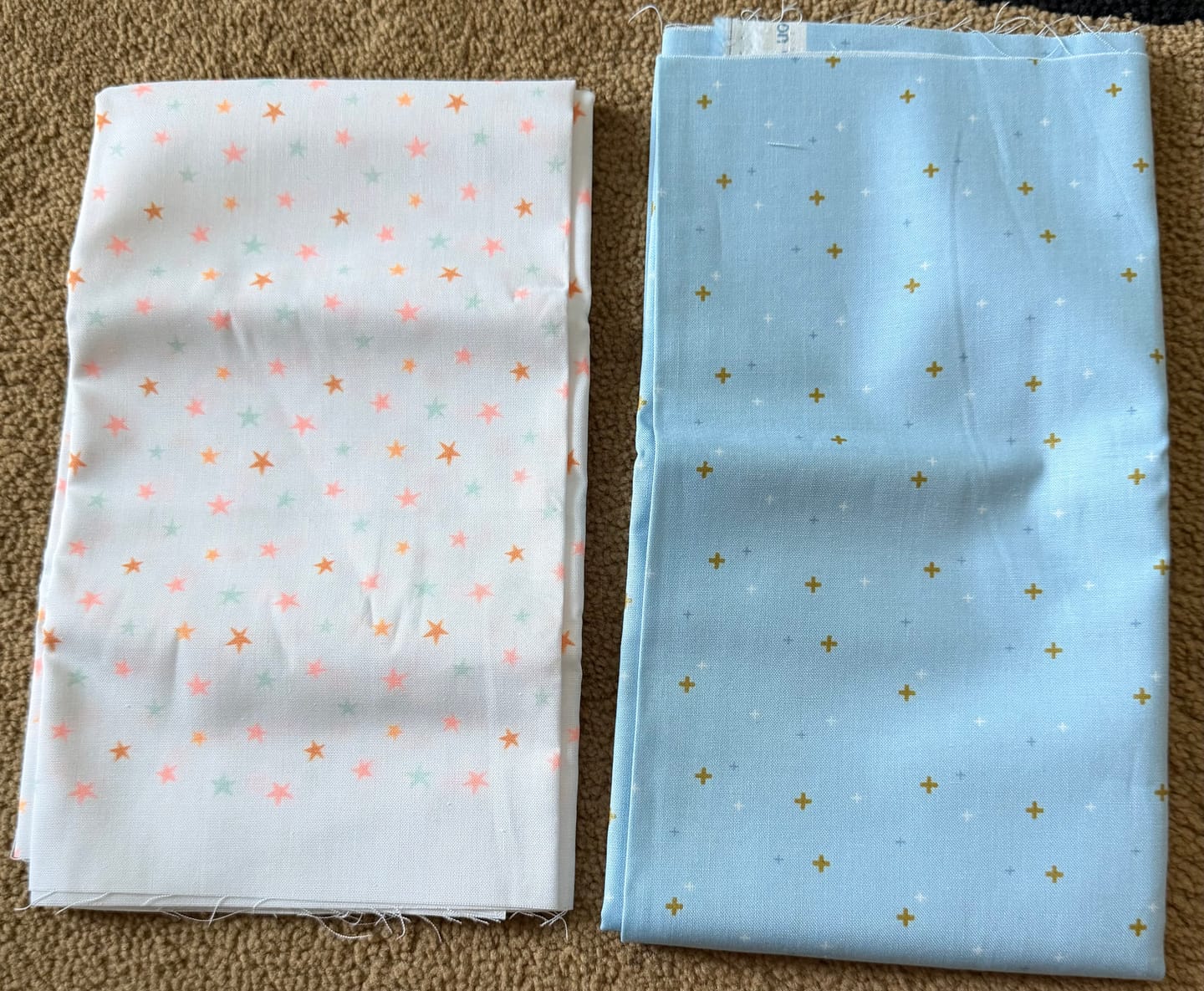 Customer photo review of End of Bolt Mystery Fabric - Basics