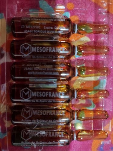 Customer photo review of COCTEL ULTRA REDUCTIVO EXTREMO | Mesoterapia