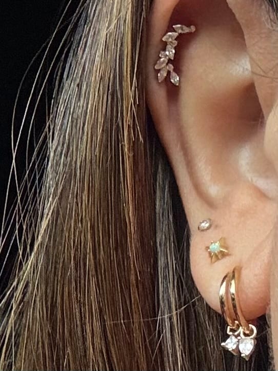 Customer photo review of Climbing ivy flatback gold