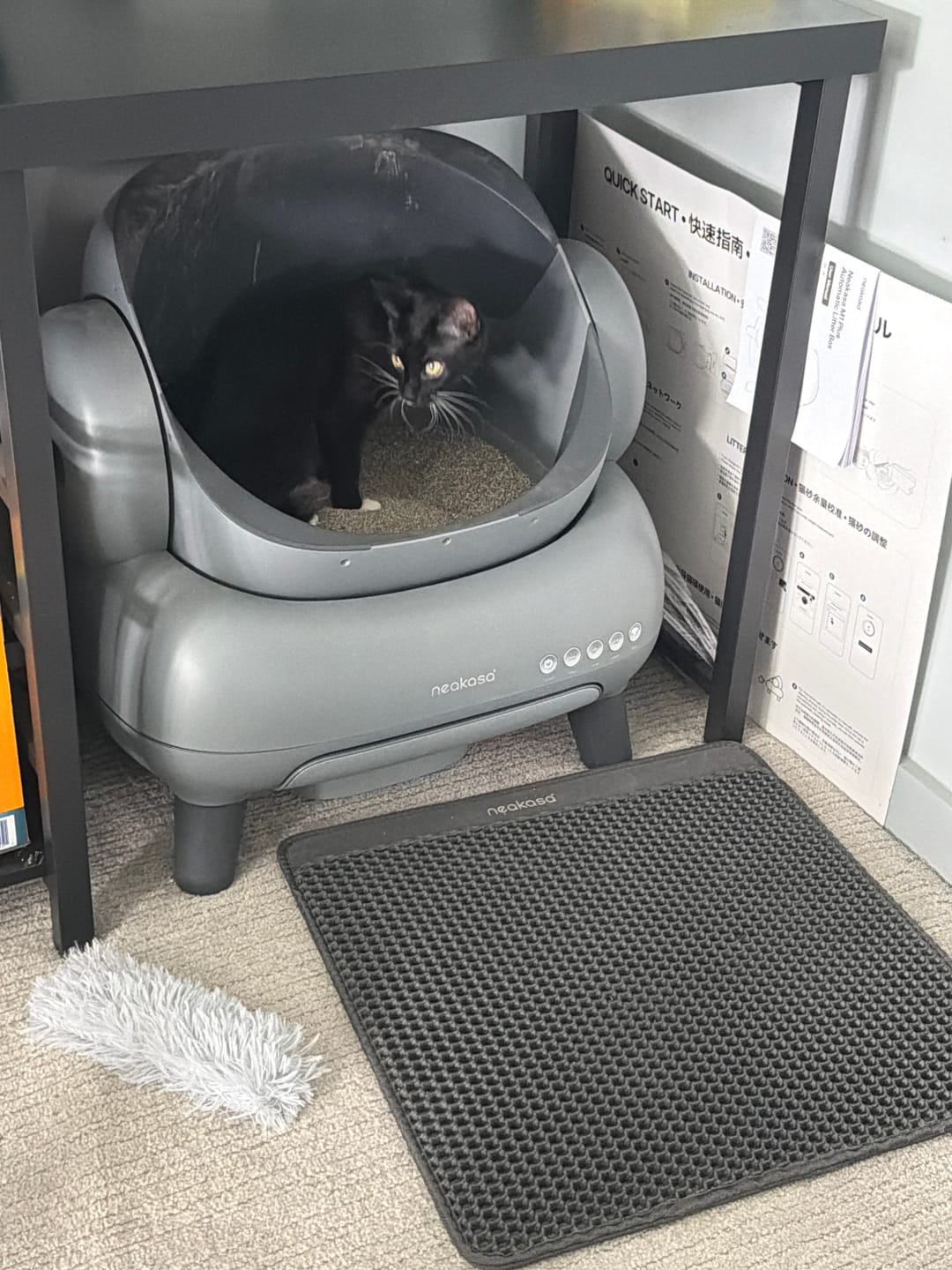 Customer photo review of Neakasa M1 Plus Open Top Self-Cleaning Cat Litter Box