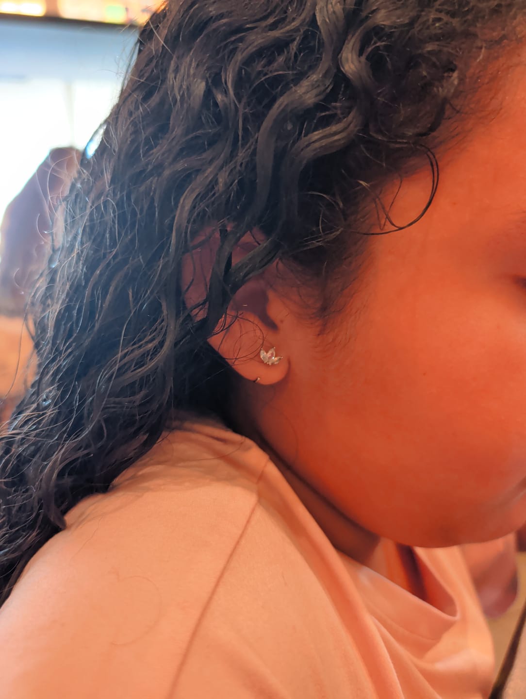 Customer photo review of Palm Fruit Comfort Earrings - PreOrder