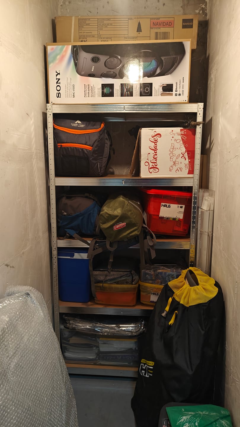 Customer photo review of Estante Metálica 5 Niveles Organizador Bodega Cocina 180x90x40 Cm