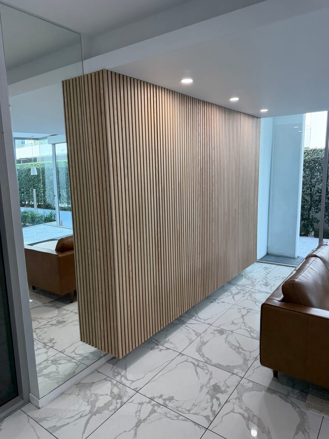 Customer photo review of Coastal Oak | Acoustic Panel 2.4M