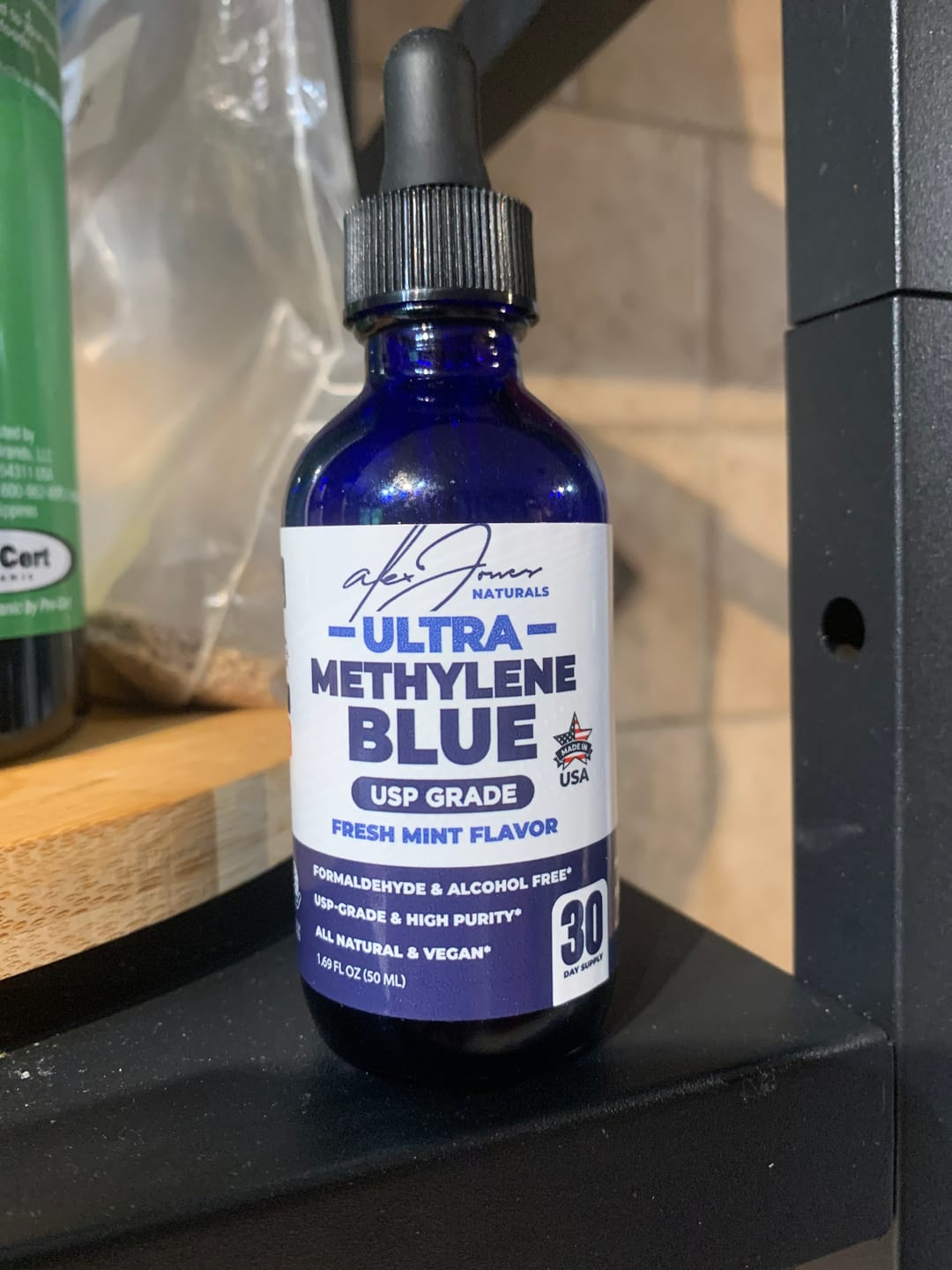 Customer photo review of Ultra Methylene Blue - Fresh Mint Flavor (50mL) (30 Servings)