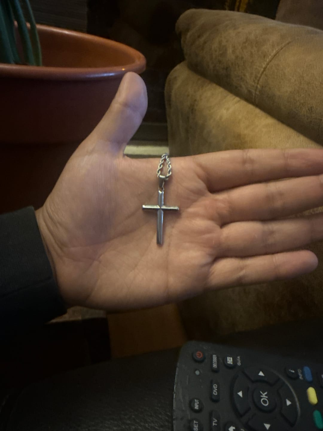 Customer photo review of Crucifix Pendant