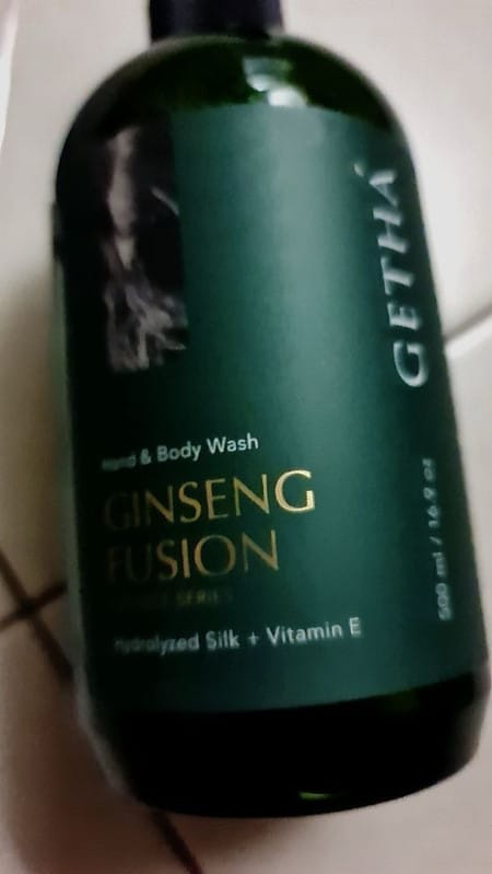 Customer photo review of Getha Premium Ginseng Body Wash 500ml