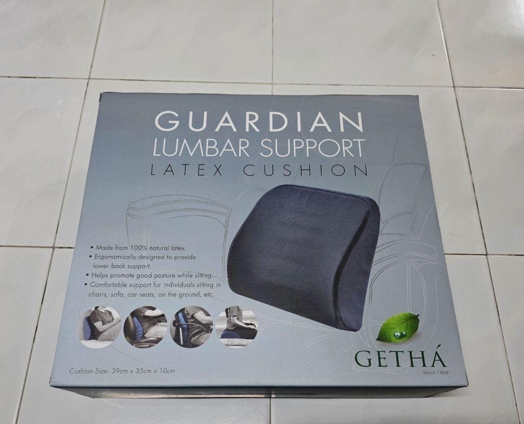 Customer photo review of Getha Guardian Lumbar Support Latex Cushion