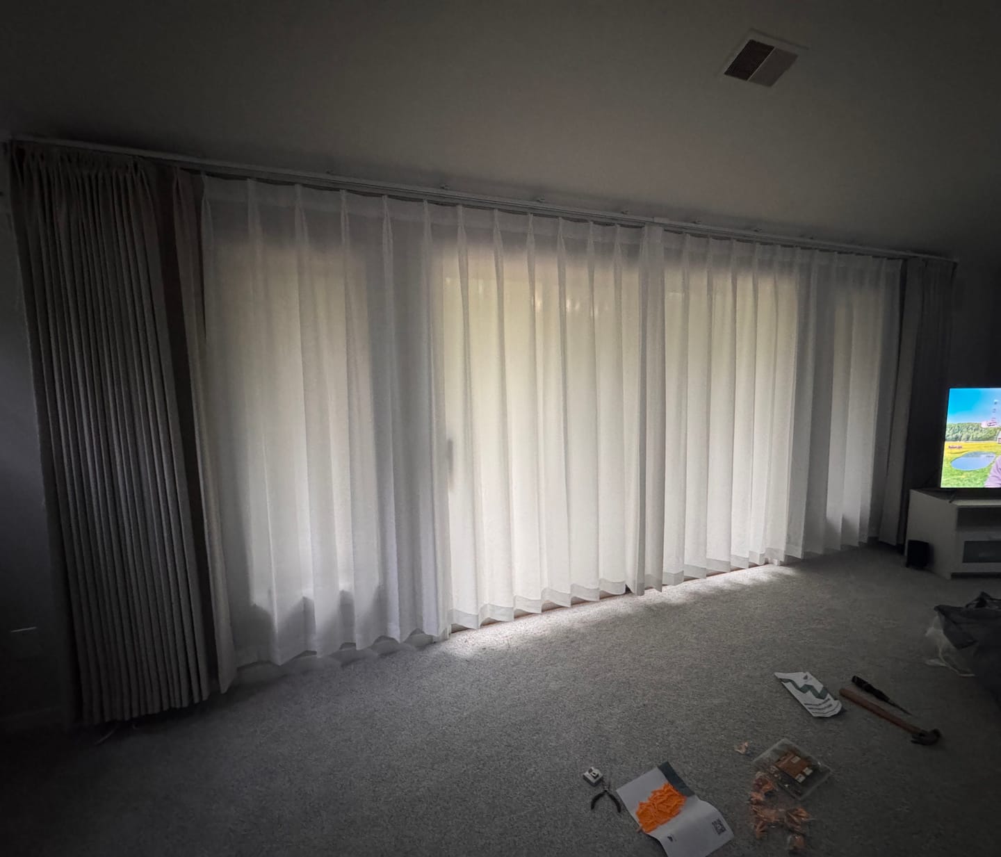 Customer photo review of SmartWings Motorized Dual Drapery