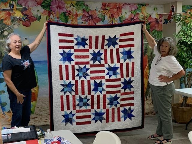 Customer photo review of Red, White, and Cute  Precut Sew-Ready Quilt Kit