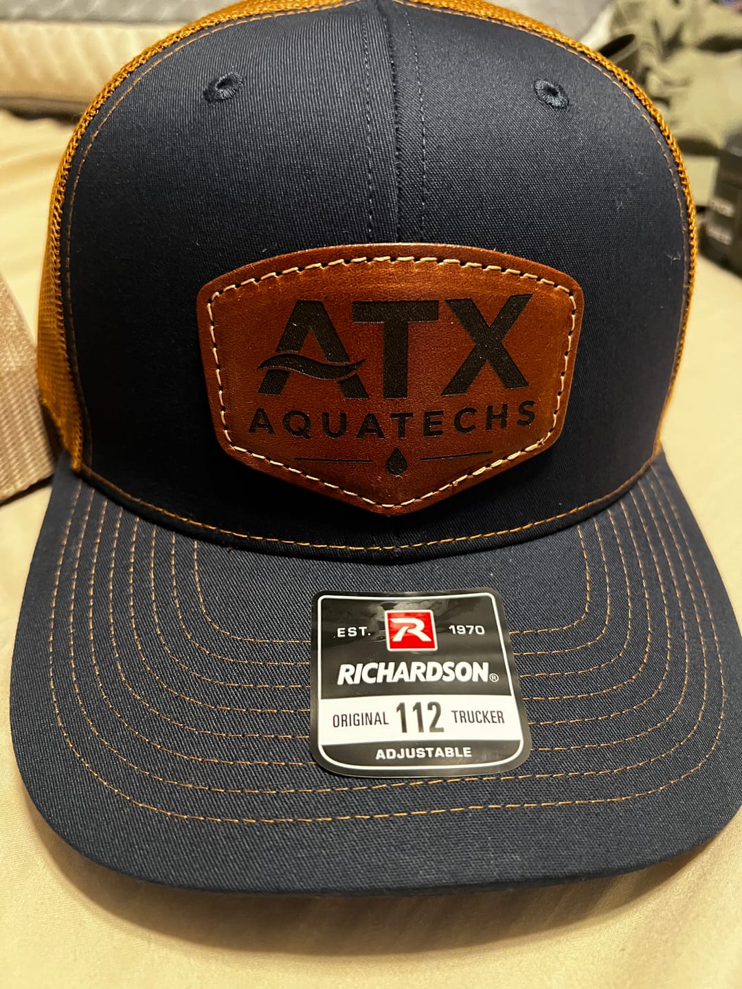 Customer photo review of Richardson 112 Custom Leather Patch Hat