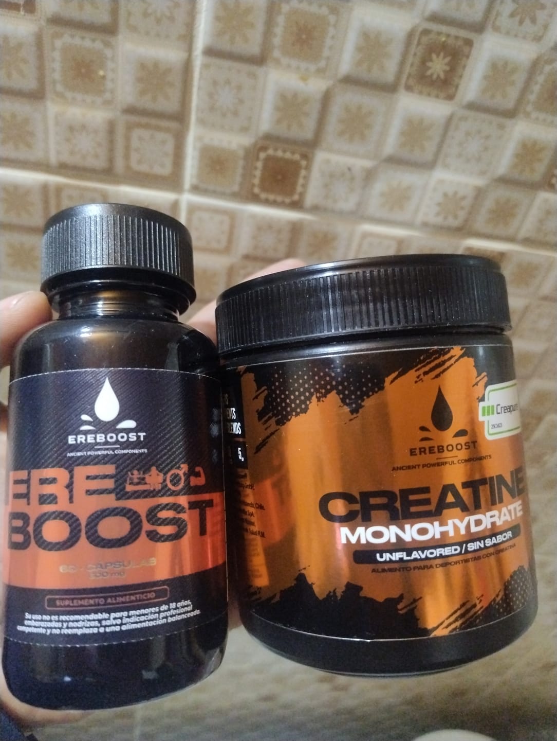 Customer photo review of EREBOOST | 60 Cápsulas
