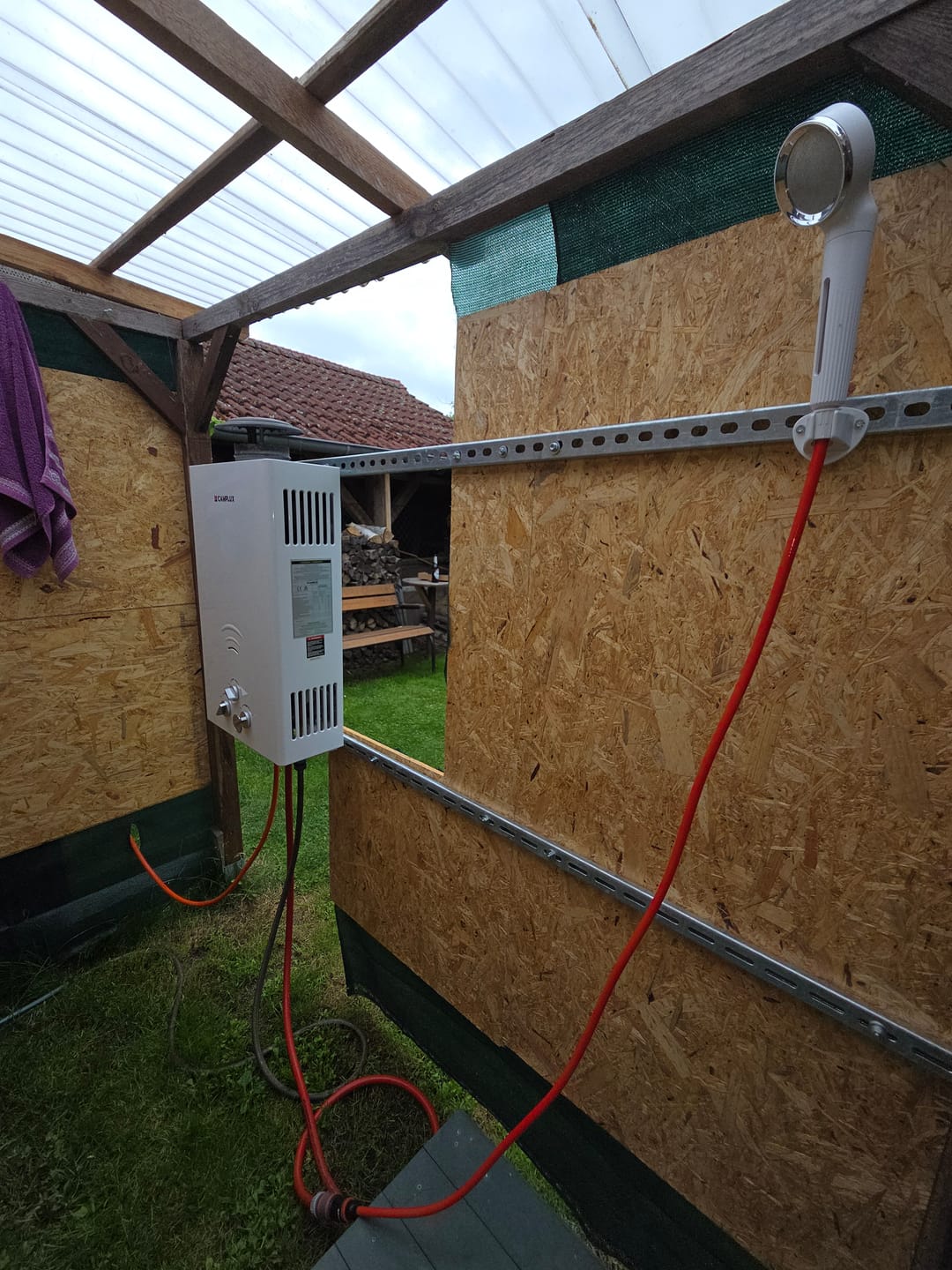 Customer photo review of Propangas Gasdurchlauferhitzer 16L BW422 Camping Outdoor Gartendusche