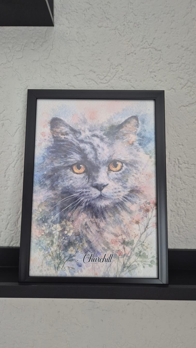 Customer photo review of Aquarel - Gepersonaliseerde Poster