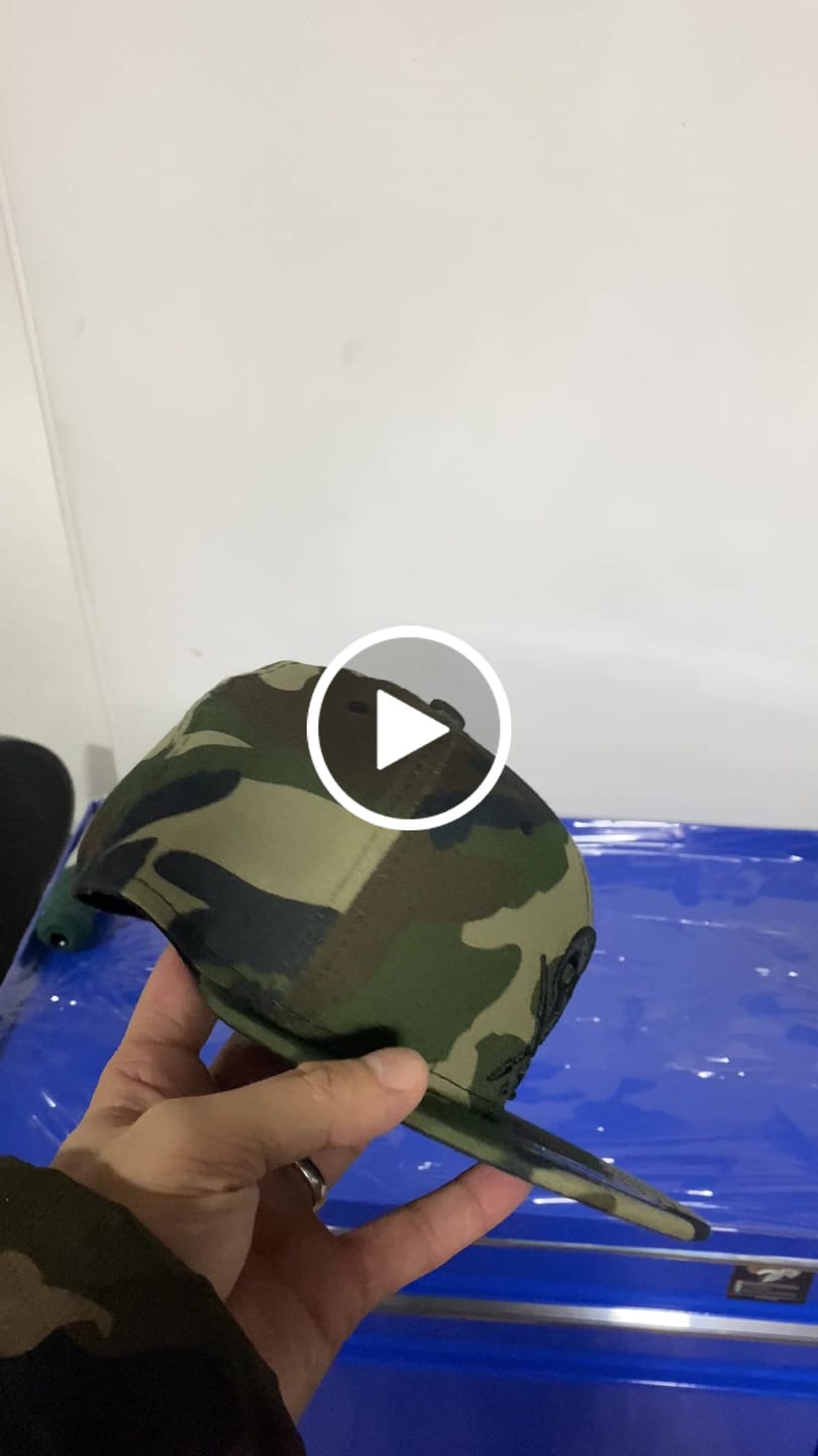 Customer video review of FITTED BADGE STRETCHED CAMO