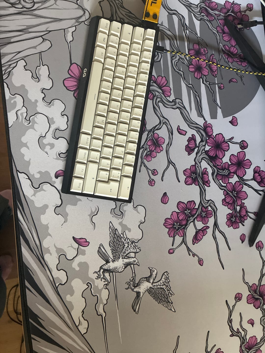 Customer photo review of RZ Mousepad Sakura White - Speed