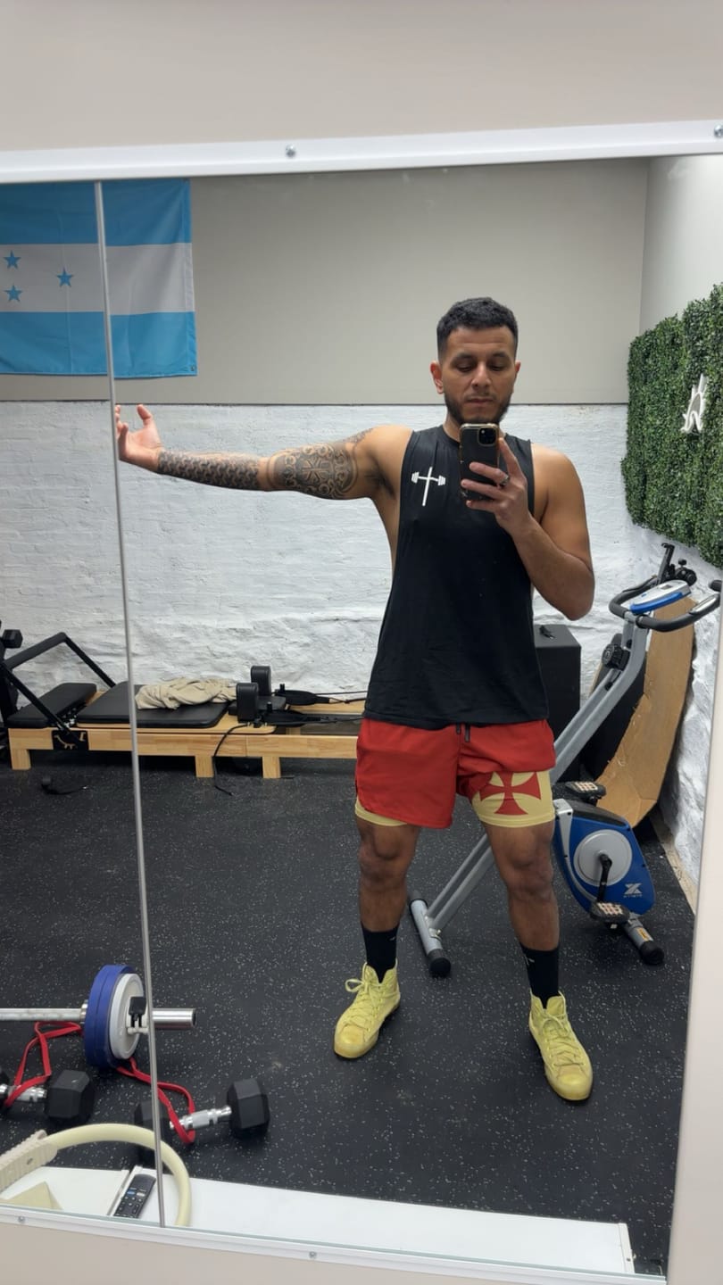 Customer photo review of Crusader Cross Performance Shorts