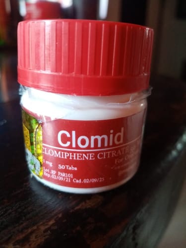 Customer photo review of CLOMID | Clomifeno Citrato 50mg 50 tabs