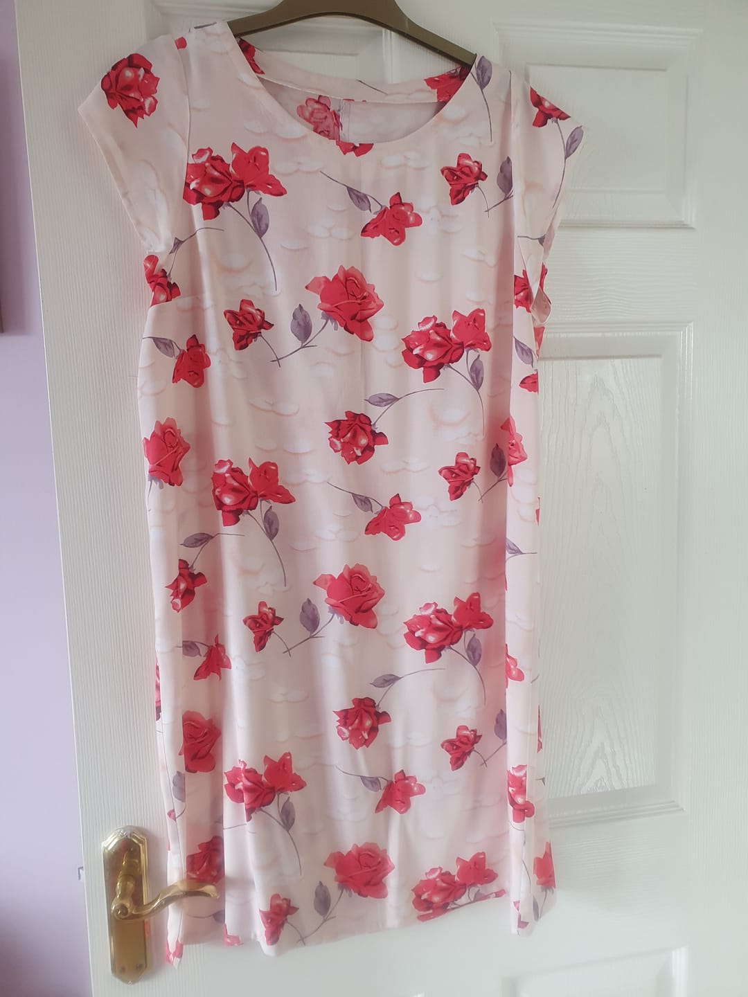 Customer photo review of Roses and Spots Viscose Challis Fabric