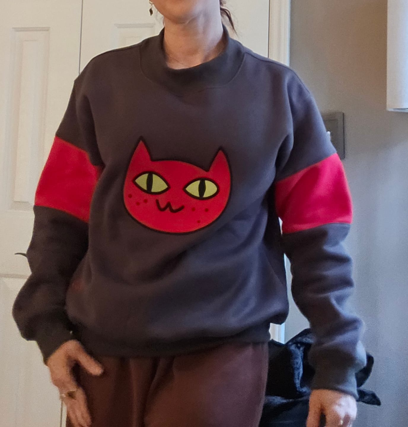 Customer photo review of Cat Sweater