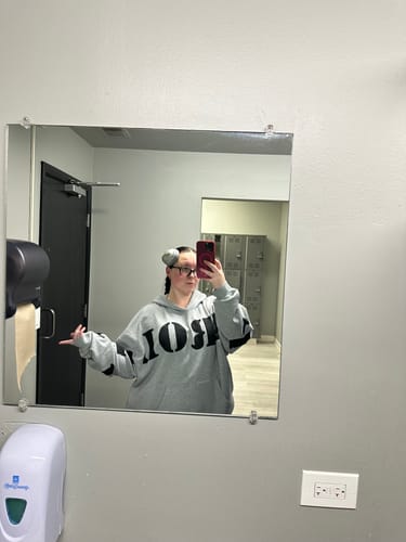 Customer photo review of Cool Grey Pullover