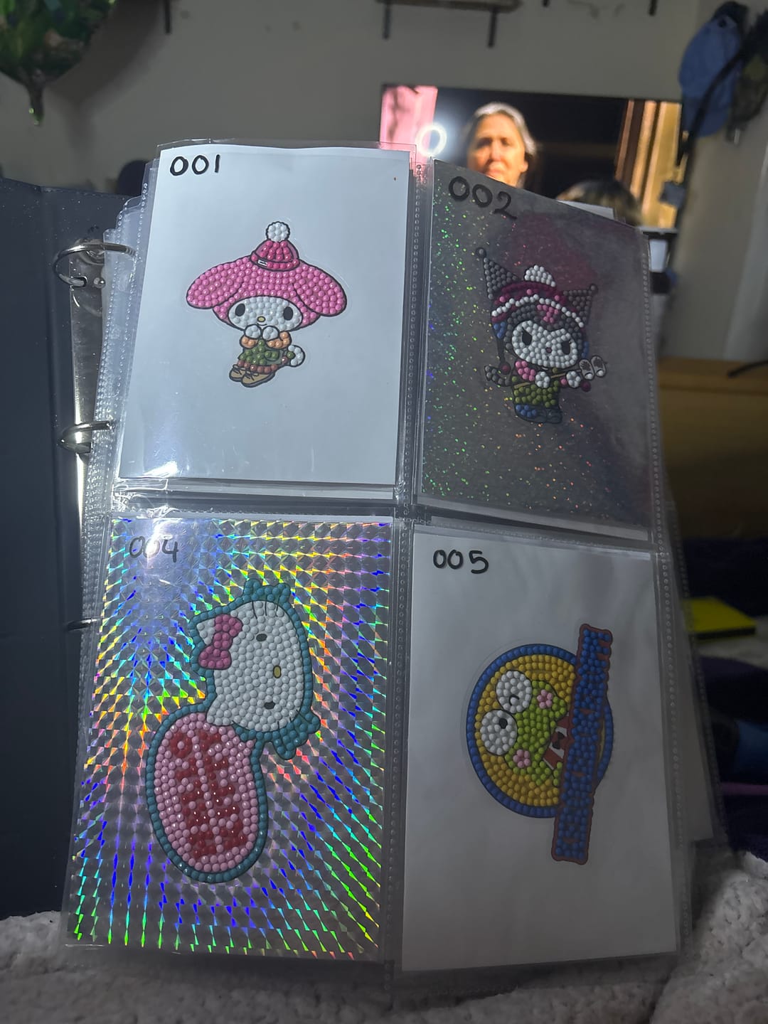 Customer photo review of Hello Kitty And Friends Crystal Art Sticker Pack