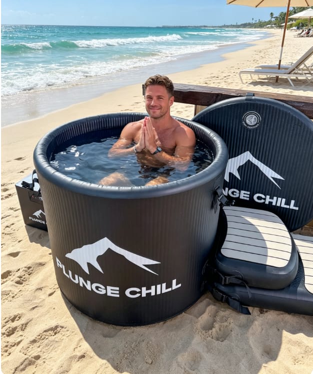 Customer photo review of Cold Plunge Chiller + Tub (XXL)